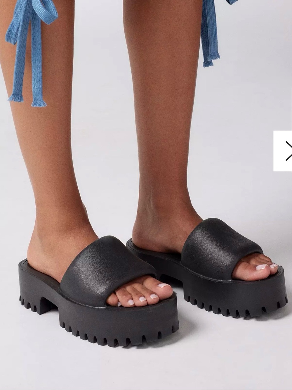 Jeffrey Campbell Summertime Black Platform Sandals Womens Sz 10